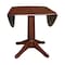 International Concepts Round 42 in Round Dual Drop Leaf Pedestal Table, 30.3 inH, Espresso, 42 W, 42 L, 30.3 in H, Wood K581-42DPT-27B - alternate 7